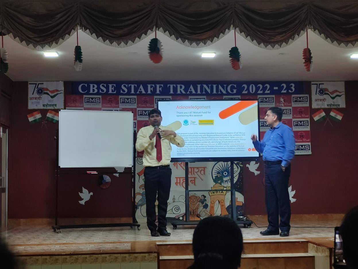 CBSE seminar for Teachers on Financial Literacy and Digital Tools  on 8th Sept, 2022